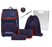 Schneiders Freizeitrucksack Ergoplus 2in1 Schulranzen Set 7-teilig 22L Ninja Revenge dunkelblau