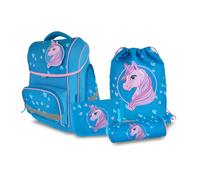 SCHNEIDERS Schulranzen-Set 5-teilig Blue Flower 1 Stk.