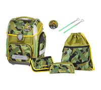 SCHNEIDERS Schulranzen-Set Ergolite Construction Kunstfaser olive Set