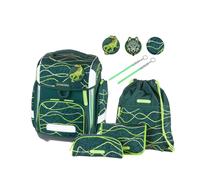 SCHNEIDERS Schulranzen-Set Ergolite Jurassic Olive, 9-teilig