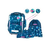 SCHNEIDERS Schulranzen Set Ergolite Polkadot Petrol 9-teilig