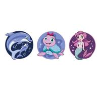 Schneiders Schulranzen-Zubehör Patches 3 teilig Ocean Buddies flieder