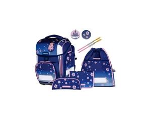 SCHNEIDERS Schulrucksack Set Ergolite 9tlg. Blue Bloom
