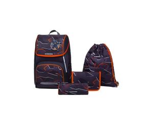 SCHNEIDERS Schultaschenset Shadow Spy black red
