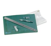 Schneideset mit Schneideunterlage + Schneidelineal + Skalpellmesser
