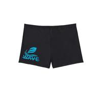 Badehose BONPRIX, Herren, Gr. 52/54, N-Gr, schwarz bedruckt, Obermaterial: 80% Polyamid, 20% Elasthan. Futter: 100% Polyester, Badehosen Badehose, mit innenliegendem Bindeband, gefüttert, schnell troc