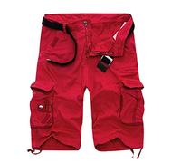 Schnelltrocknende Cargo-Shorts für Herren, Baumwoll-Shorts, elastische Taille, Sommer-Shorts, Multipack, lockere Passform, Outdoor-Arbeitshose mit Taschen, Herren-Strand-Shorts, lockere Passform,