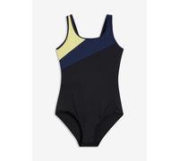 Schwimmanzug BONPRIX, Damen, Gr. 52, N-Gr, schwarz, helllimone, dunkelblau, Obermaterial: 80% Polyamid, 20% Elasthan. Futter: 100% Polyester, Badeanzüge Schwimmanzug, vielseitige Größen von 38 bis 56,