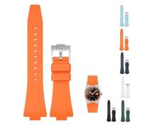 Schnellverschluss-Gummiband für Tissot PRX Powermatic 80, 12 mm, 40 mm, Ersatz-Uhrenarmband mit Schnalle für Tissot PRX-Serie, mehrere Farben, Orange