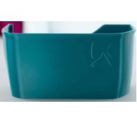 Schnittenliebe Auffangbehälter für Overlock-Maschine Janome 8002D / 7034D / Elna 264, praktisch für abgeschnittene Fäden und Stoffreste an der Maschine (Teal)