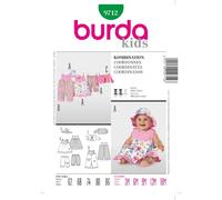Burda Schnittmuster 9712 Baby-Kombi Gr. 62-86