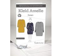 Schnittmuster Fadenkäfer Kleid Amelie Damen Gr.32-58 Papierschnittmuster