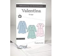 Schnittmuster Fadenkäfer Kleid Valentina Kinder Gr. 74-164 Papierschnittmuster