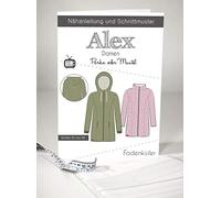 Schnittmuster Fadenkäfer Parka oder Mantel Alex Damen Gr.32-58 Papierschnittmuster