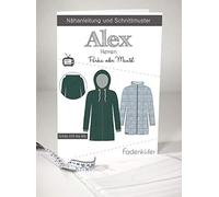 Schnittmuster Fadenkäfer Parka oder Mantel Alex Herren Gr.2XS - 4XL Papierschnittmuster