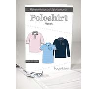 Schnittmuster Fadenkäfer Poloshirt Herren Gr. 2XS bis 4XL Papierschnittmuster
