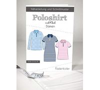Schnittmuster Fadenkäfer Poloshirt & Kleid Damen Gr. 32 bis 58 Papierschnittmuster