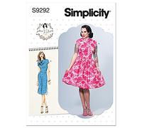 Schnittmuster-Set für Damenkleid, Mandarinenkragen, Code 9292