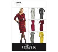 Schnittmuster Vogue 8413 Kleid Gr. B5 8-16 (34-36-38-40-42)
