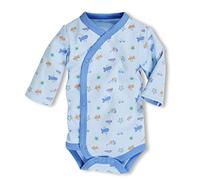Schnizler Baby Jungen Wickelbody Bleu Allover Body, Blau (Bleu 17), 50 EU