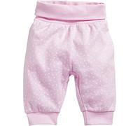 Schnizler Baby - Mädchen Jogginghose Pumphose, Babyhose Punkte mit elastischem Bauchumschlag, Rosa (Rosa 14), 18-24 Months (Herstellergröße: 92)