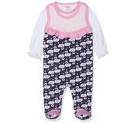 Schnizler Baby - Mädchen Strampler-set Interlock 2-teilig Schwäne 813191, 11 - Marine, 68