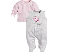 Schnizler Baby - Mädchen Strampler-set Interlock Einhorn 813071, 37 - Grau/Melange, 62