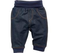 Schnizler Baby-Unisex Sweat-Hose Jeans-Optik Jogginghose, Blau (Blau 7), 18-24 monate (Herstellergröße:92)