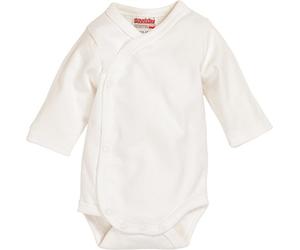 Schnizler Unisex Baby Body Wickelbody Langarm, Oeko Tex Standard 100, Gr. 50, Beige (natur 2)