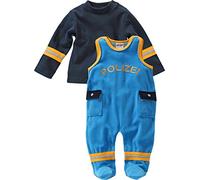 Schnizler Unisex Baby Strampler Set Nicki, Polizei, 2 - tlg. mit Langarmshirt, Oeko - Tex Standard 100, Gr. Frühchen (Herstellergröße: 44), Blau (marine 11)