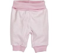 Schnizler Unisex Kinder Baby-Pumphose Sweat-Hose Jogginghose, rosa Ringel, 56