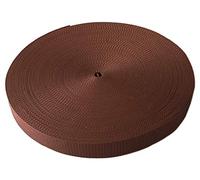 Schnoschi Gurtband Polypropylen 2 Meter lang - viele Verschiedene Breiten und Farben 10mm 15mm 20mm 25mm 30mm 40mm 50 mm (kastanienbraun, 10 mm)