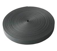 Schnoschi Gurtband Polypropylen 2 Meter lang - viele Verschiedene Breiten und Farben 10mm 15mm 20mm 25mm 30mm 40mm 50 mm (blaugrau, 25 mm)