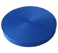 Schnoschi Gurtband Polypropylen 2 Meter lang - viele Verschiedene Breiten und Farben 10mm 15mm 20mm 25mm 30mm 40mm 50 mm (Royalblau, 15 mm)