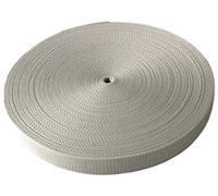 Schnoschi Gurtband Polypropylen 5 Meter lang - viele Verschiedene Breiten und Farben 10mm 15mm 20mm 25mm 30mm 40mm 50 mm (hellgrau, 30 mm)