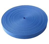 Schnoschi Gurtband Polypropylen 5 Meter lang - viele Verschiedene Breiten und Farben 10mm 15mm 20mm 25mm 30mm 40mm 50 mm (Mittelblau, 15 mm)