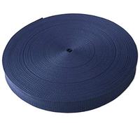 Schnoschi Gurtband Polypropylen 5 Meter lang - viele Verschiedene Breiten und Farben 10mm 15mm 20mm 25mm 30mm 40mm 50 mm (dunkelblau, 30 mm)