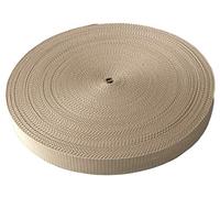 Schnoschi Gurtband Polypropylen 5 Meter lang - viele Verschiedene Breiten und Farben 10mm 15mm 20mm 25mm 30mm 40mm 50 mm (beige, 30 mm)