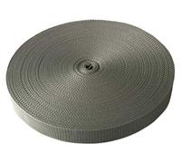 Schnoschi Gurtband Polypropylen 5 Meter lang - viele Verschiedene Breiten und Farben 10mm 15mm 20mm 25mm 30mm 40mm 50 mm (grau, 10 mm)