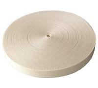 Schnoschi Gurtband Polypropylen 5 Meter lang - viele Verschiedene Breiten und Farben 10mm 15mm 20mm 25mm 30mm 40mm 50 mm (Creme, 25 mm)