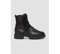 s.Oliver Damen Stiefeletten ohne Absatz zum Schnüren Vegan, Schwarz (Black), 39 EU