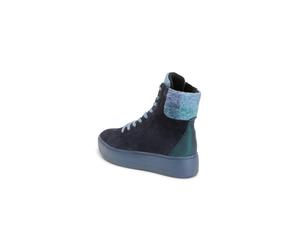 Schnür-Stiefelette Nicky Waldläufer blau 42
