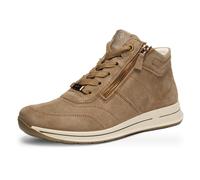 Schnürboots ARA "OSAKA", Damen, Gr. 7,5 (41,5), beige, Veloursleder, Schuhe Schnürboots, Herbstboots, mit beidseitigen Reißverschlüssen, H-Weite (=sehr weit) (32221907-7,5) beige