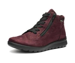 Schnürboots ARA "TORONTO", Damen, Gr. 5,5 (38,5), rot (weinrot), Velourslederimitat, unifarben, Schuhe Schnürboots, Snowboots, Winterstiefel mit Gore-Tex und Weite sehr weit (95952506-5,5) weinrot