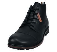 Schnürboots BUGATTI, Herren, Gr. 46, schwarz, Lederimitat, Schuhe Schnürboots, Stiefelette, Winterboots, Desertboots mit kerniger Laufsohle (79557226-46)