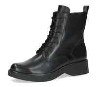 Schnürboots CAPRICE, Damen, Gr. 36, schwarz, Leder, Schuhe Schnürboots, Blockabsatz, Schnürstiefelette, Businessstiefelette mit Ziernähten (32791955-36)