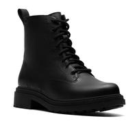 Schnürboots CLARKS "Orinoco 3 Style", Damen, Gr. 41,5, schwarz, Leder, Schuhe Schnürboots, Stiefel, Schnürboots mit Blockabsatz (21850255-41,5)