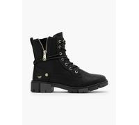 Schnürboots Damen | Mustang | Schwarz | Größe 41 | Material: PU/Textil