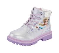Schnürboots DISNEY "FROZEN", Mädchen, Gr. 29, silber (lila), Synthetik, Schuhe Schnürboots, Winterschuhe, Winterboots, Schnürstiefel, Winterstiefel (27892962-29) lila