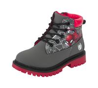 Schnürboots DISNEY "SPIDERMAN", Kinder, Gr. 24, grau (schwarz), Synthetik, Schuhe Schnürboots, Winterschuhe, Winterboots, Schnürstiefel, Winterstiefel (28029257-24) schwarz